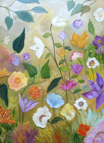 Flower Surge von Angeles M. Pomata, Malerei kaufen auf Singulart