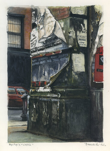 Dystopia Metropolis "Chase" by VANDERZEE, Print for Sale on Singulart