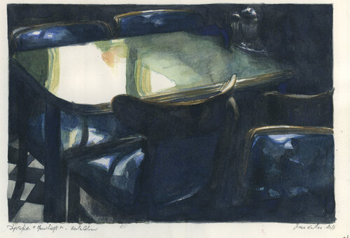 Dystopia Metropolis "Moonlight" by VANDERZEE, Print for Sale on Singulart