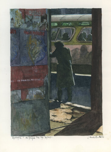 Dystopia Metropolis "No prayer for the dying"" by VANDERZEE, Print for Sale on Singulart