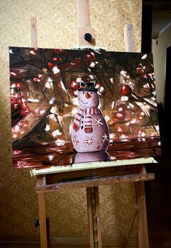 Christmas and Snowman Elena Dmitrenko