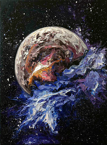 Fantasy space van Elena Dmitrenko, Schilderij te koop op Singulart