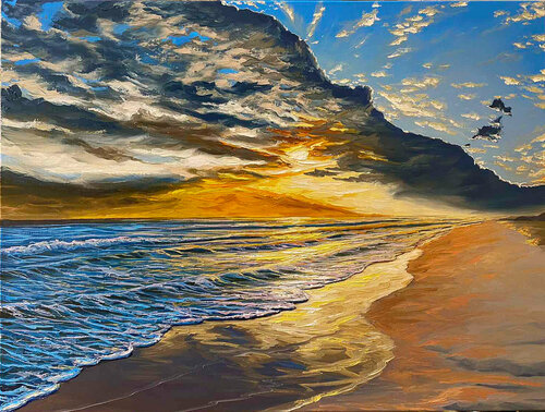 Silver morning von Elena Dmitrenko, Malerei kaufen auf Singulart