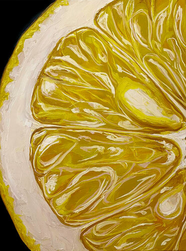 Lemon par Elena Dmitrenko, Peinture en vente sur Singulart