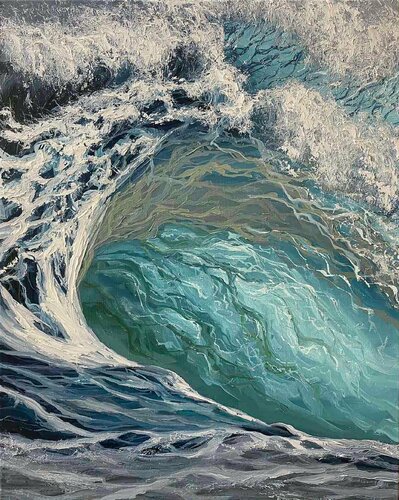 Crystal Wave 2 von Elena Dmitrenko, Malerei kaufen auf Singulart