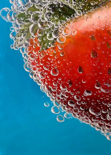 Strawberry Underwater 2 von Elena Dmitrenko, Malerei kaufen auf Singulart