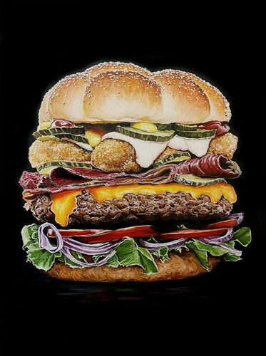 Burger van Elena Dmitrenko, Schilderij te koop op Singulart