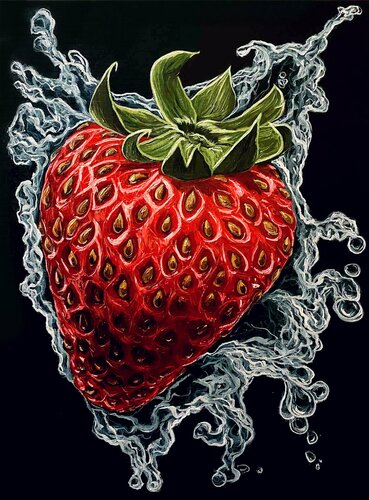 Strawberry von Elena Dmitrenko, Malerei kaufen auf Singulart