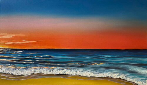 Bright sunset di Elena Dmitrenko, Pittura in vendita su Singulart