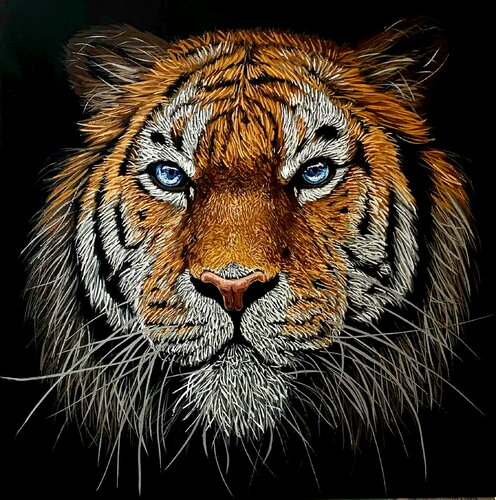 Tiger von Elena Dmitrenko, Malerei kaufen auf Singulart