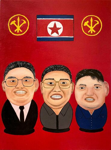 Dictator's family portrait di Elena Dmitrenko, Pittura in vendita su Singulart