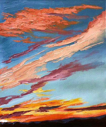 No Name (sunset) di Elena Dmitrenko, Pittura in vendita su Singulart