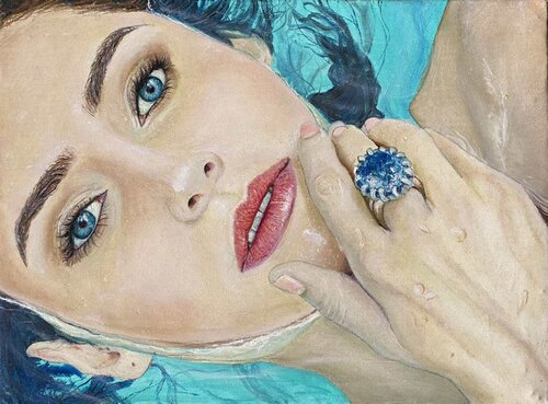 Lisa portrait par Elena Dmitrenko, Peinture en vente sur Singulart