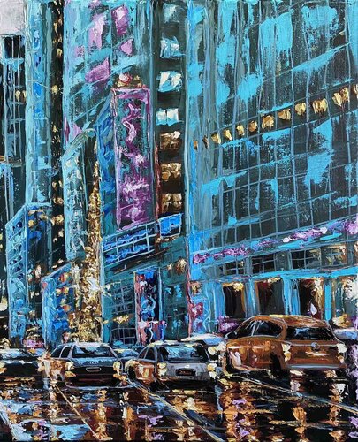 Romantic street par Elena Dmitrenko, Peinture en vente sur Singulart