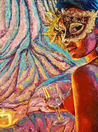 If i were Marie Antoinette di Elena Dmitrenko, Pittura in vendita su Singulart