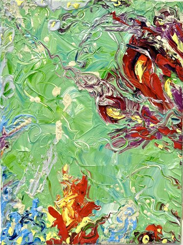 Flowers garden di Elena Dmitrenko, Pittura in vendita su Singulart