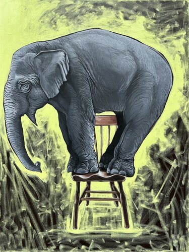 Fitting in is Unnecessary von Elena Dmitrenko, Malerei kaufen auf Singulart