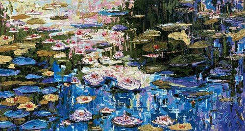 Inspired by Claude Monet von Elena Dmitrenko, Malerei kaufen auf Singulart