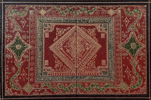 Luxuries and Gold Rug ( textured acrylic painting ) di Elena Dmitrenko, Pittura in vendita su Singulart