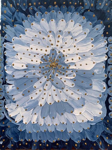 Blue Blooming von Elena Dmitrenko, Malerei kaufen auf Singulart
