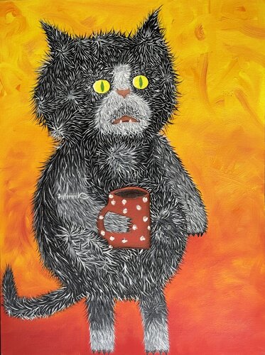 Morning Coffee par Elena Dmitrenko, Peinture en vente sur Singulart