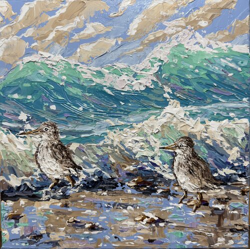 Sand Pipers von Elena Dmitrenko, Malerei kaufen auf Singulart