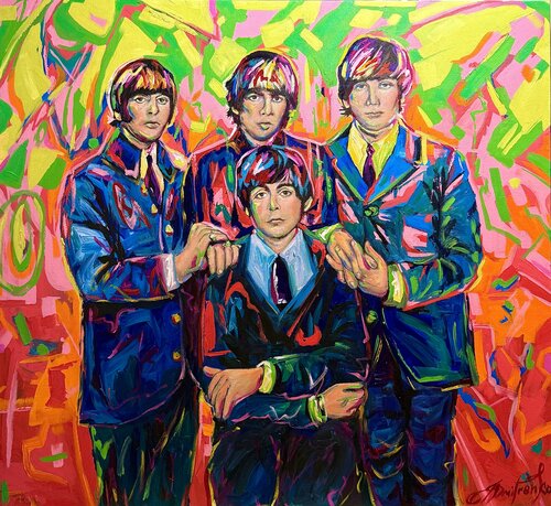 The Beatles di Elena Dmitrenko, Pittura in vendita su Singulart