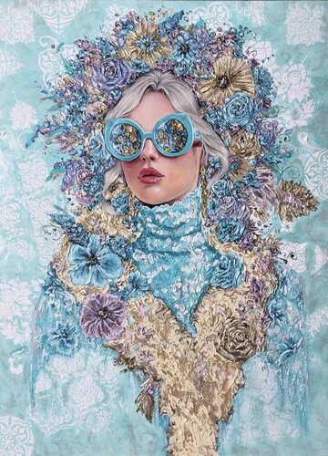 Majesty of Winter par Elena Dmitrenko, Peinture en vente sur Singulart