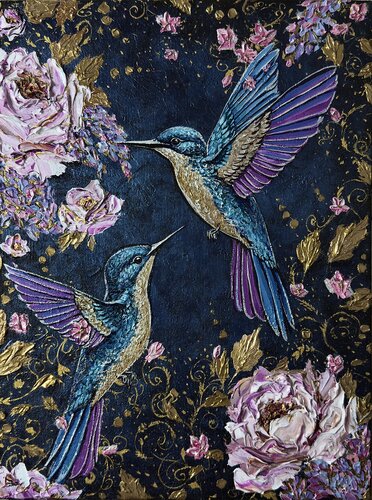 Love. Magic Garden par Elena Dmitrenko, Peinture en vente sur Singulart