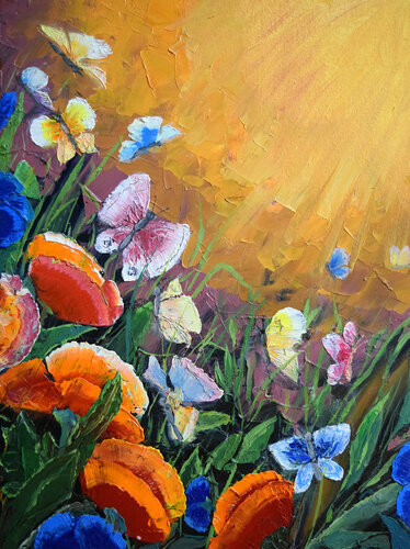 What a wonderful day van Elena Dmitrenko, Schilderij te koop op Singulart