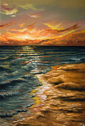 Golden Dreams di Elena Dmitrenko, Pittura in vendita su Singulart