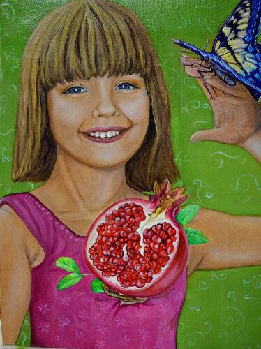 Surrealistic self portrait van Elena Dmitrenko, Schilderij te koop op Singulart