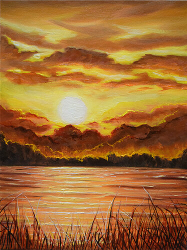 Sunset di Elena Dmitrenko, Pittura in vendita su Singulart