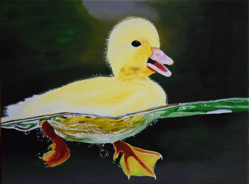 Duckling di Elena Dmitrenko, Pittura in vendita su Singulart