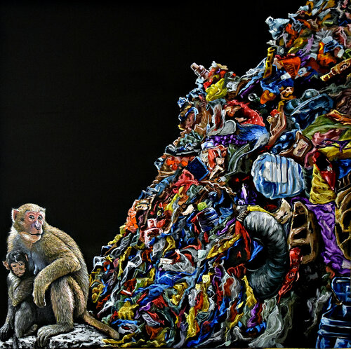 This is our home , right? van Elena Dmitrenko, Schilderij te koop op Singulart