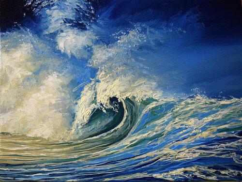 Stormy morning di Elena Dmitrenko, Pittura in vendita su Singulart