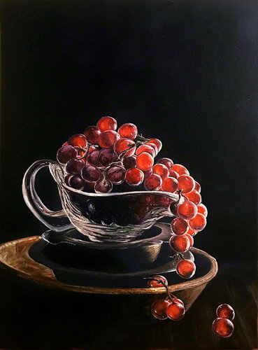 Grapes di Elena Dmitrenko, Pittura in vendita su Singulart