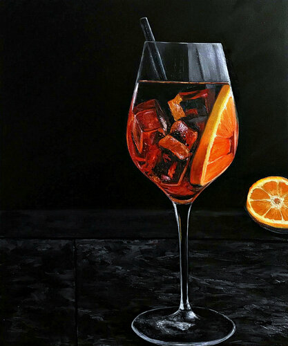 Aperol Spritz di Elena Dmitrenko, Pittura in vendita su Singulart