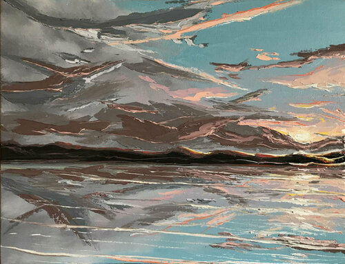 Fantasy sunset von Elena Dmitrenko, Malerei kaufen auf Singulart