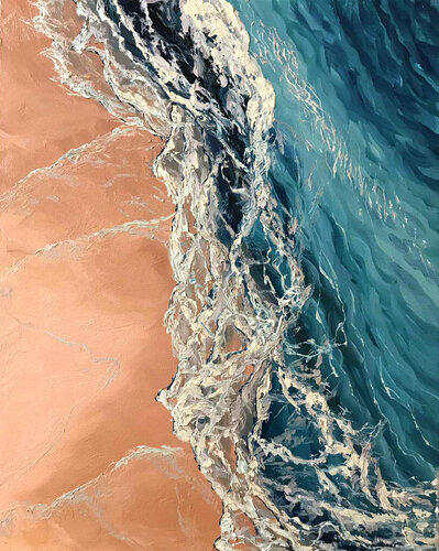 On the beach di Elena Dmitrenko, Pittura in vendita su Singulart