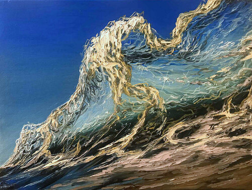 Crystal wave di Elena Dmitrenko, Pittura in vendita su Singulart