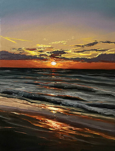 Sunset lullaby di Elena Dmitrenko, Pittura in vendita su Singulart