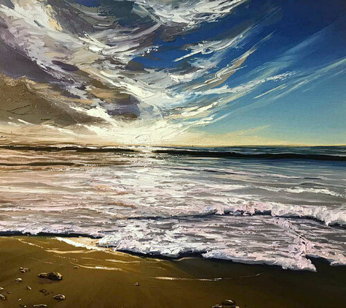 Silver Morning di Elena Dmitrenko, Pittura in vendita su Singulart