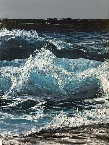 Blue wave's di Elena Dmitrenko, Pittura in vendita su Singulart
