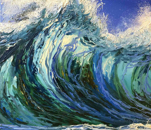 Crystal wave di Elena Dmitrenko, Pittura in vendita su Singulart