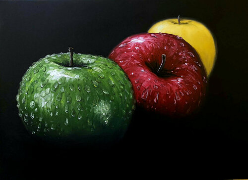 Apples di Elena Dmitrenko, Pittura in vendita su Singulart