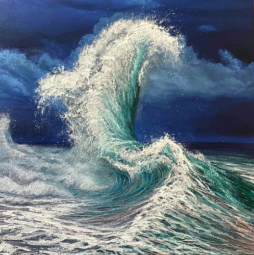 Oceanic passion di Elena Dmitrenko, Pittura in vendita su Singulart