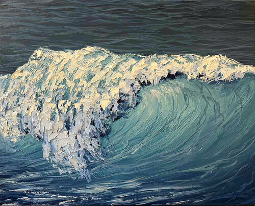 Blue wave 2 von Elena Dmitrenko, Malerei kaufen auf Singulart