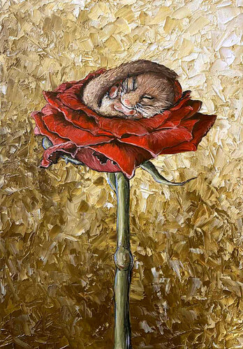 Sleeping beauty par Elena Dmitrenko, Peinture en vente sur Singulart