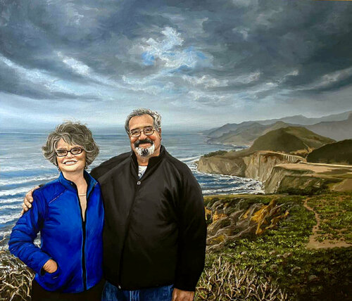 Family commission portrait par Elena Dmitrenko, Peinture en vente sur Singulart